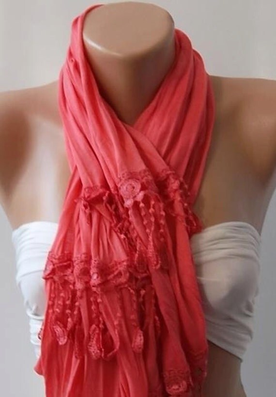 Pink  and Elegance Shawl / Scarf