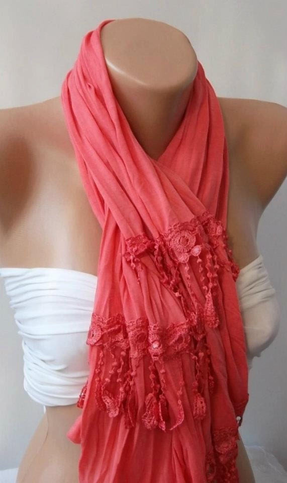 Pink  and Elegance Shawl / Scarf