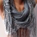 Elegance Scarf....Grey Scarf