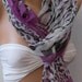 Chiffon - Purple/ Elegance - Shawl Scarf