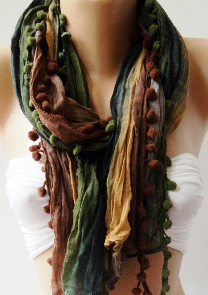 Colorful - Cotton Shawl - Scarf Headband Bandana Pareo
