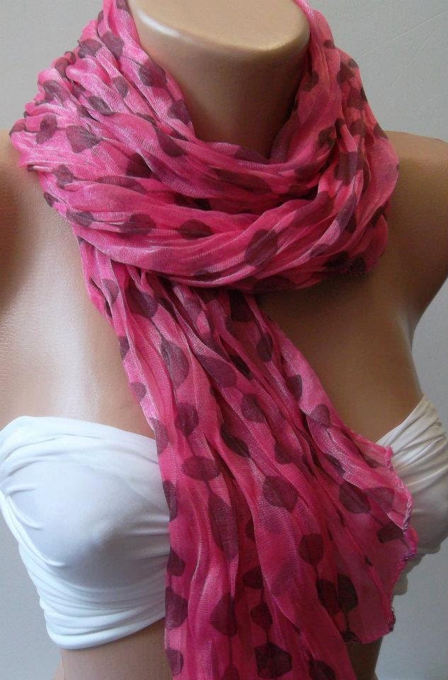 Elegance Scarf Tulle Scarf Pink scarf