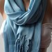 Cotton - Blue - Shawl Scarf