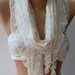 Creamy White/ Lace and Elegance Shawl.