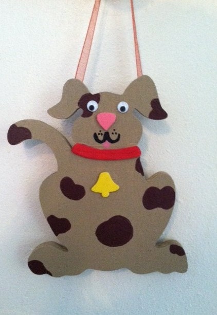 Cute Dog Wall Hang - Can Be Personalized With Your Pooch's Name