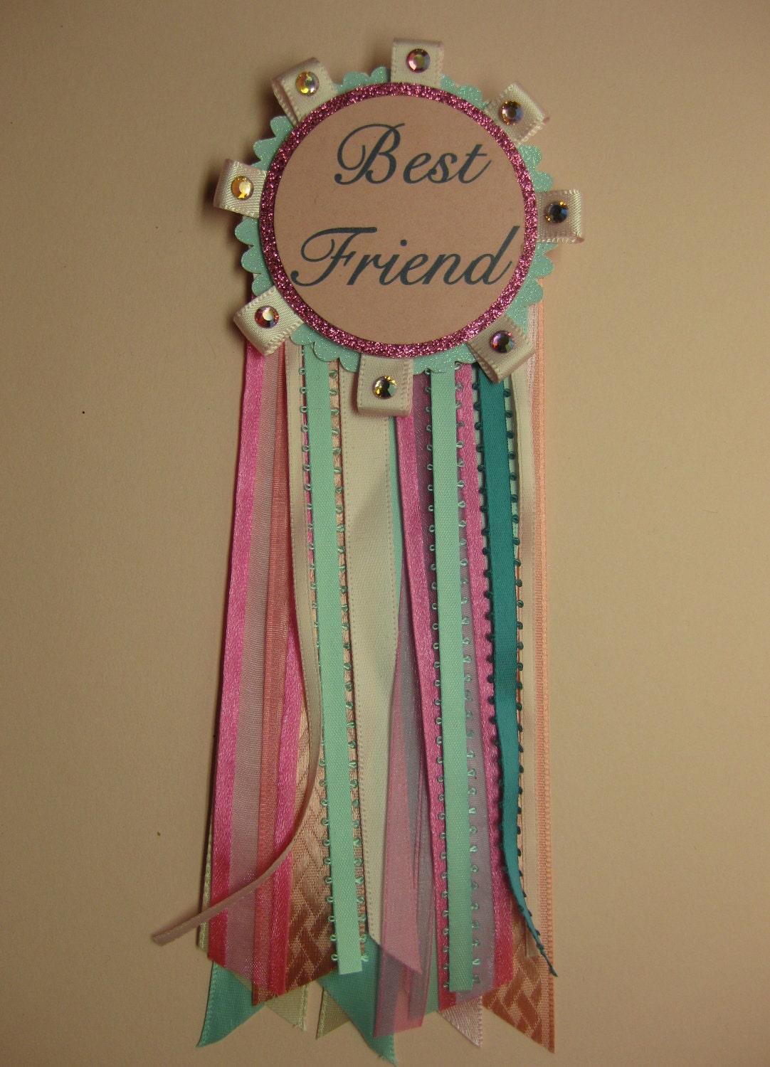 Best Friend Ribbon Award Badge
