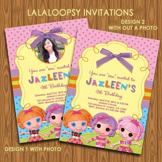 Lalaloopsy Invitations