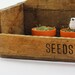 Reclaimed Wood Garden Tote - Wood Tote with Handle, Seed Basket, Wood Planter - Primative, Farmhouse