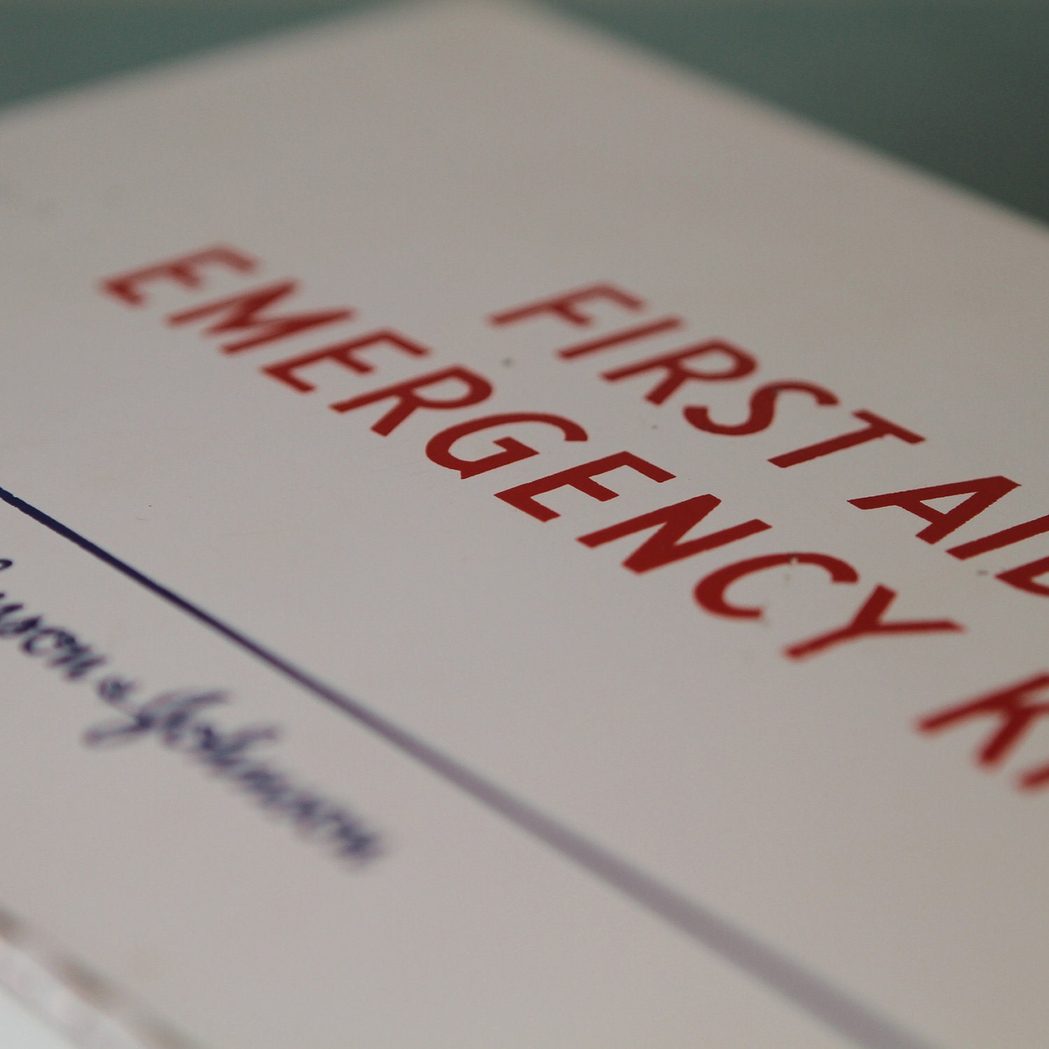 Mid Century Johnson & Johnson First Aid Emergency Kit