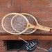 Rare Blue Bird Pair of Tennis Racquets