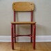 RESERVED FOR ADAM Child's Heywood Red Metal Chair