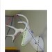 White Faux Taxidermy Deer Head