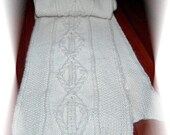 Scarf for Men hand knit in 100% Cashmere