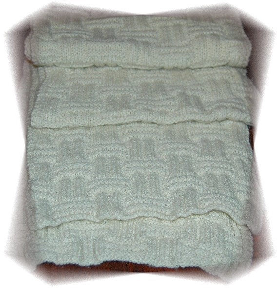 Scarf for Men - hand knit in 100% Cashmere