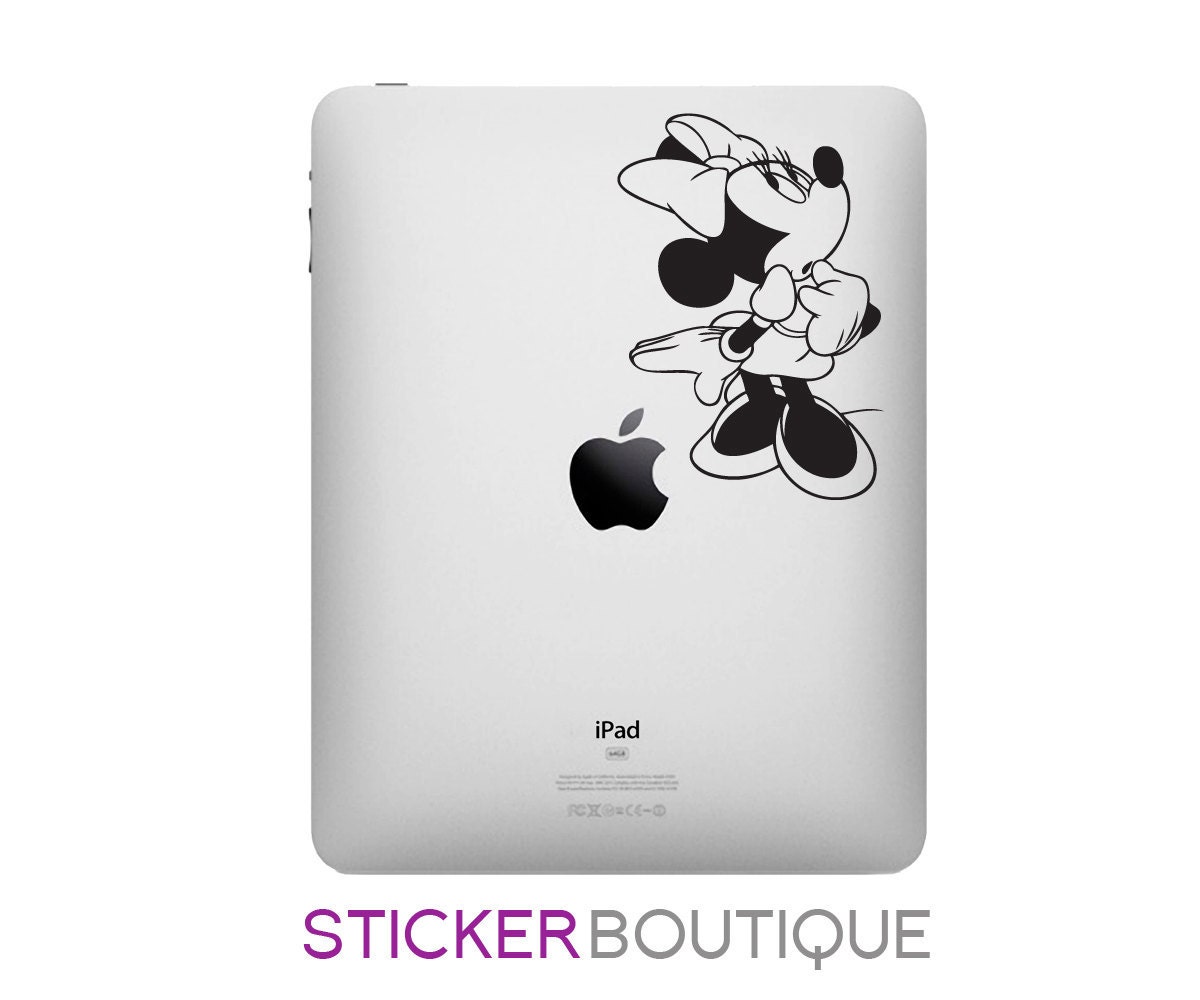Minnie Mouse - Apple iPad Decal Sticker Art Skin Vinyl iPad 1 iPad 2 iPad 3 iPad Mini eReader Kindle