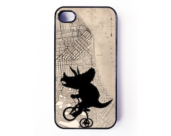 iPhone 4 Case - San Francisco Tricycleceratops-- cover for iPhone 4 and iPhone 4s