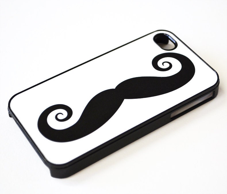 iPhone 4 Case - Moustache...Super Waxy Moustache-- cover for iPhone 4 and iPhone 4s