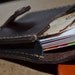 Leather Wallet-Men Wallet-Leather Card Holder Leather-Handmade Dark brown