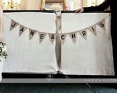 CUSTOM Burlap Banner - Made to Order - up to 12 letters