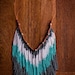Chevron Native Necklace - Tribal Jewelry - Bead Fringe - Artisan Jewelry