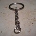 Metal Keychain for Charms (polymer clay charm/ clay charm/ cell phone charm/ zipper charm)
