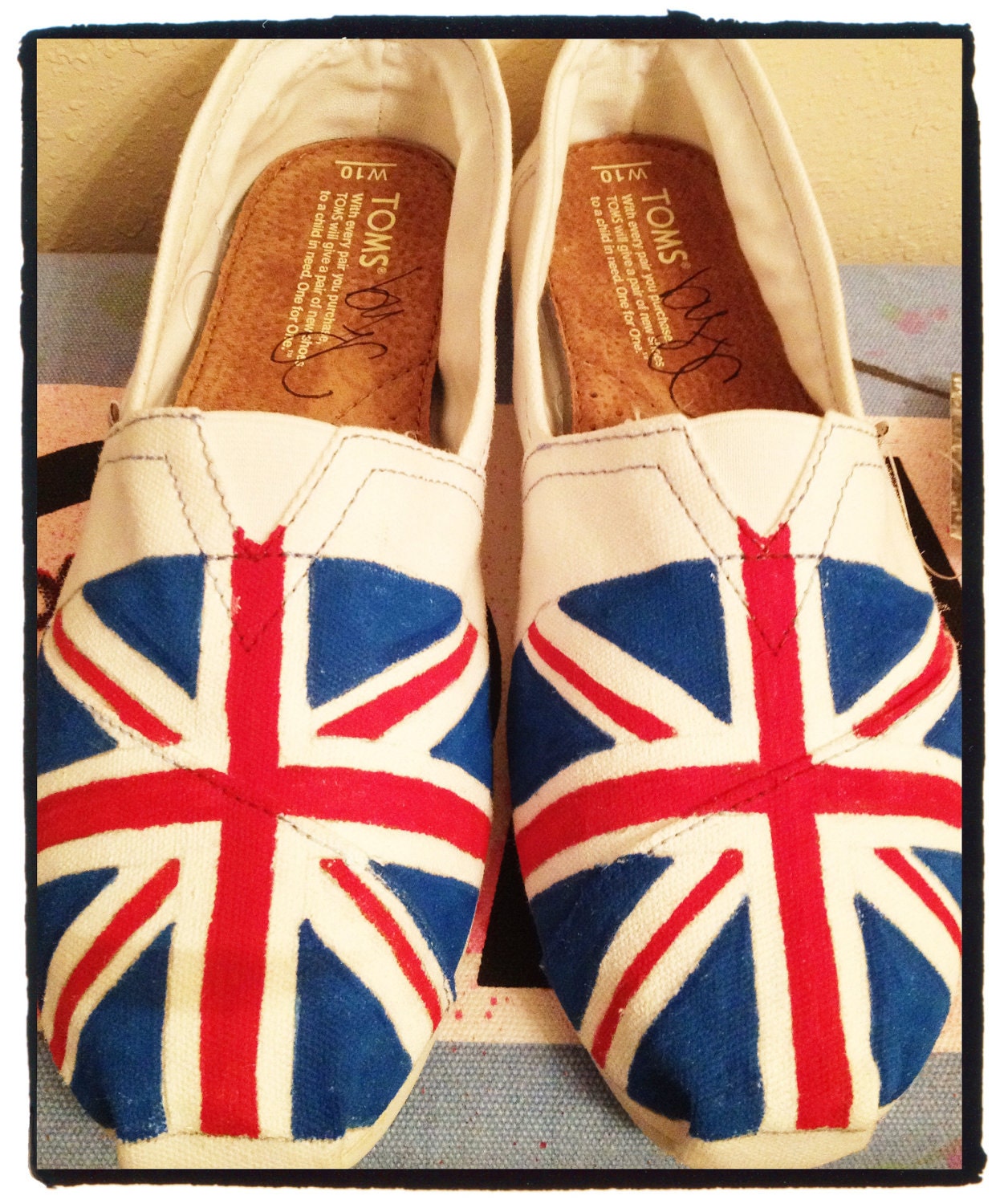 Union Jack Custom Toms Shoes
