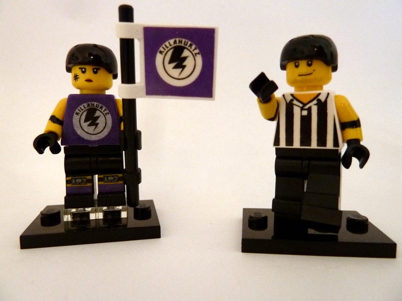 Custom Roller Derby Minifigure - made just for you from LEGO parts