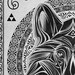 Legend of Zelda - Lupus Hylian Linkus Line Art - signed museum quality giclée fine art print 16" x 20"