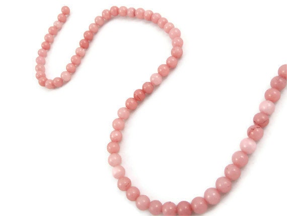 6mm Pink Gemstone Rhodocrosite Natural Round Polished Beads Full Strand 15.5'' Great Quality