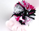 Pinwheel Breeze Tootsies Handmade Baby Barefoot Sandals with Cute Yo-Yo and Matching Embelishments One Pair