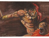 Conan Watercolor Painting- Frank Frazetta Study