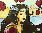 Limited Edition Art Print: Art Nouveau 04 Watercolor by Scott Christian Sava