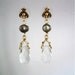 Drop Earring with Pearl & Crystal Stones