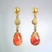 Drop Earring with Amber Stones