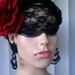 Gothic Inspired Bridal Veil. Black Veil / Lucretia