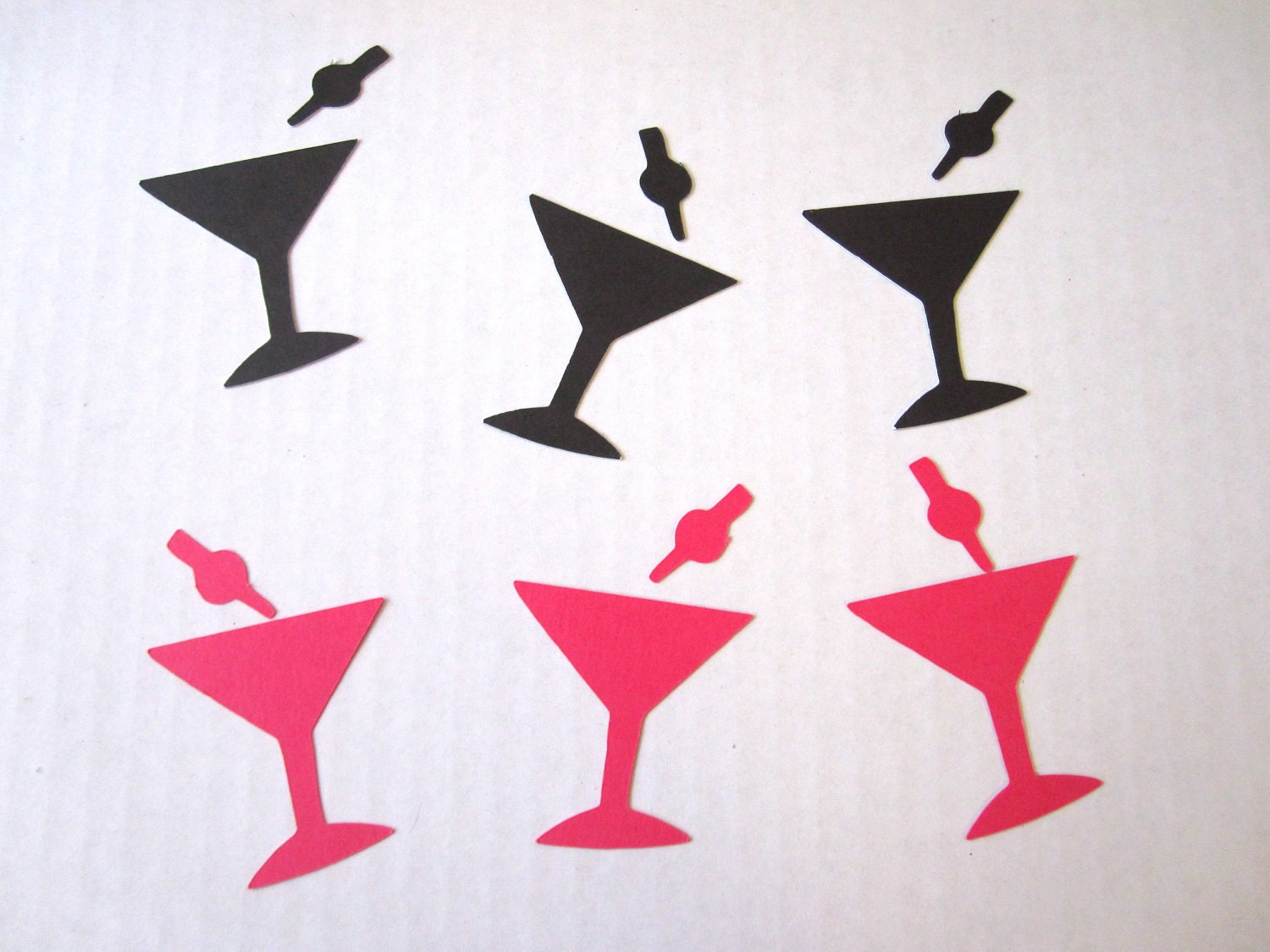 Martini Glass 2 Dozen Die Cuts Party Invitations Scrapbooking Cup Cake Toppers Cards