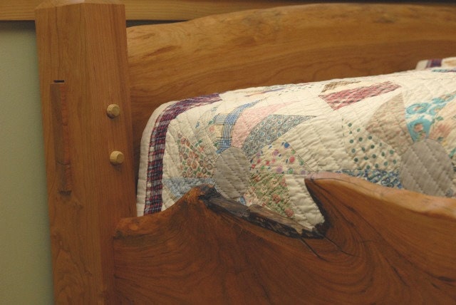 Live Edge Cherry Bed Frame