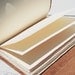 Leather Travel Journal Handmade Bound Art Notebook Dairy Agate Stone Silkscreen (045)
