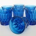 Reserved for Renee - Noritake Perspective Blue Crystal Juice Glasses