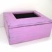 Lilac Photo Box - Shabby Chic Distressed - Keepsake Memory Box