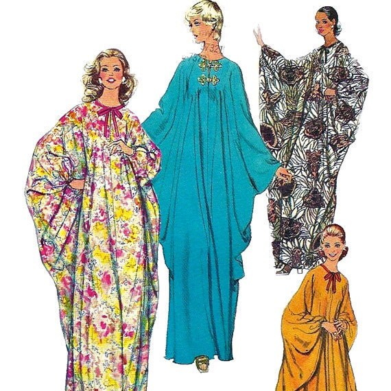 1973 vintage CAFTAN pattern Simplicity 5680 JIFFY by lotzakids