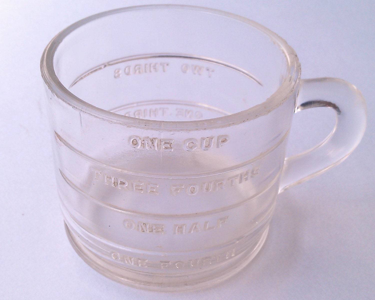 Handle glass measuring with on Cup cup Vintage  DoYouMissMeNow Measuring Glass Etsy vintage by