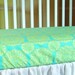 Fitted Crib Sheet Baby Bedding Crib Sheet Turquoise and Green