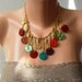 Button Necklace with Chain - Speacial Design