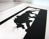 Scar  - Lion King - hand cut paper - cut from one sheet.