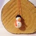 Needle Felted Snowman - Christmas Decoration - 100% merino wool
