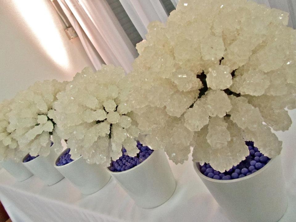 Rock Candy Centerpiece Topiary Tree, Candy Buffet Decor, Candy Arrangement Wedding, Mitzvah, Party Favor, Edible Art