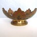 Vintage Peacock Brass Bowl