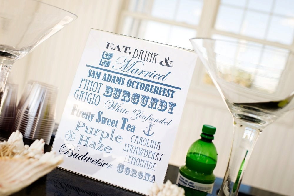 Customized Bar Menu