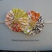 Flower headband -- girls head band with cream, yellow, orange, brown floral pattern, gold buttons -- ready to ship